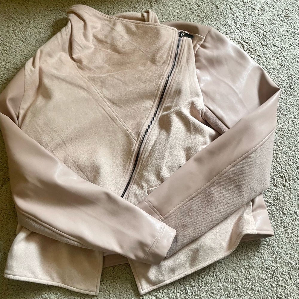Bagatelle GORGEOUS light pink leather jacket